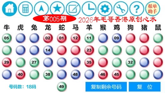 005期毛哥心水[图]